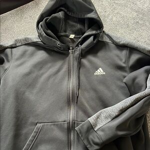 Adidas Full-Zip Black Hoodie